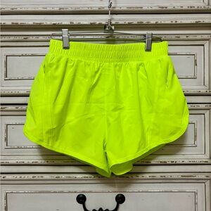 lululemon athletica Neon Yellow High-Visibility Running Shorts